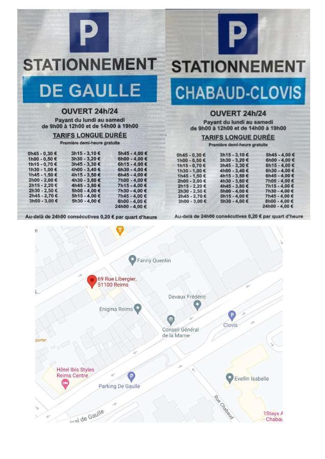 Ferienwohnung Roi Soleil, Face A La Cathedrale - 2G Reims Exterior foto